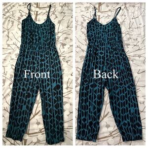 Ava Sky Jumper Honey in Teal Tieland Print (Size M) EUC